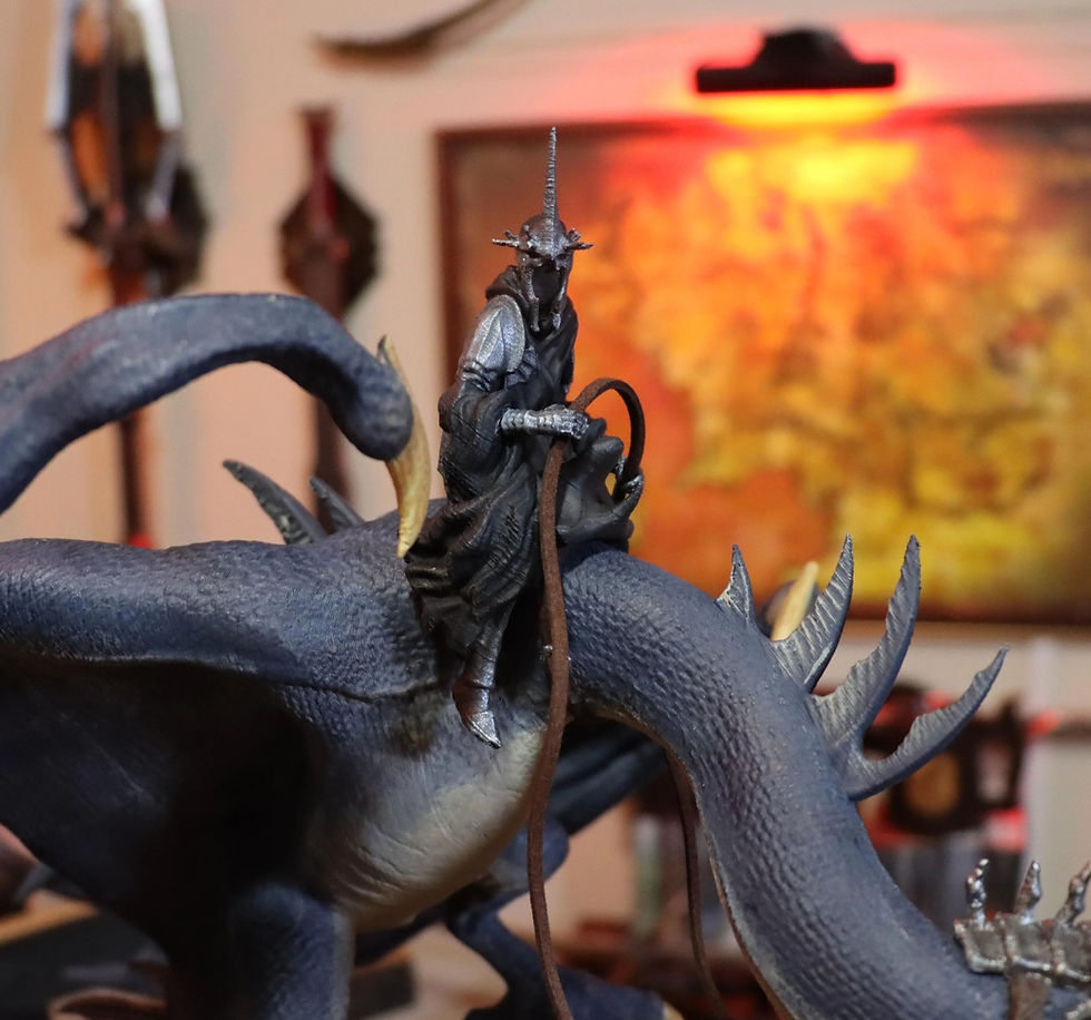 Küçük resim: Nazgul Frodo Ve Sam Yüzüklerin Efendisi Lotr Boyalı Figür 30 cm (Dev Boy)
