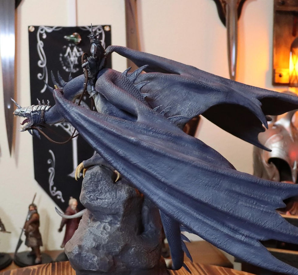 Küçük resim: Nazgul Frodo Ve Sam Yüzüklerin Efendisi Lotr Boyalı Figür 30 cm (Dev Boy)