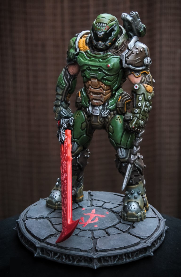 Küçük resim: Doom Guy Eternal Boyalı Figür 26 Cm (Dev Boy)