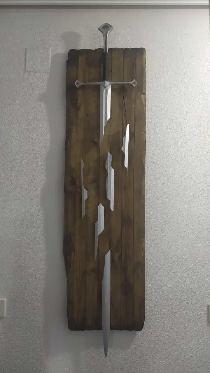 Narsil Isildur'un Kılıcı Parçalı Hali GERÇEK BOY