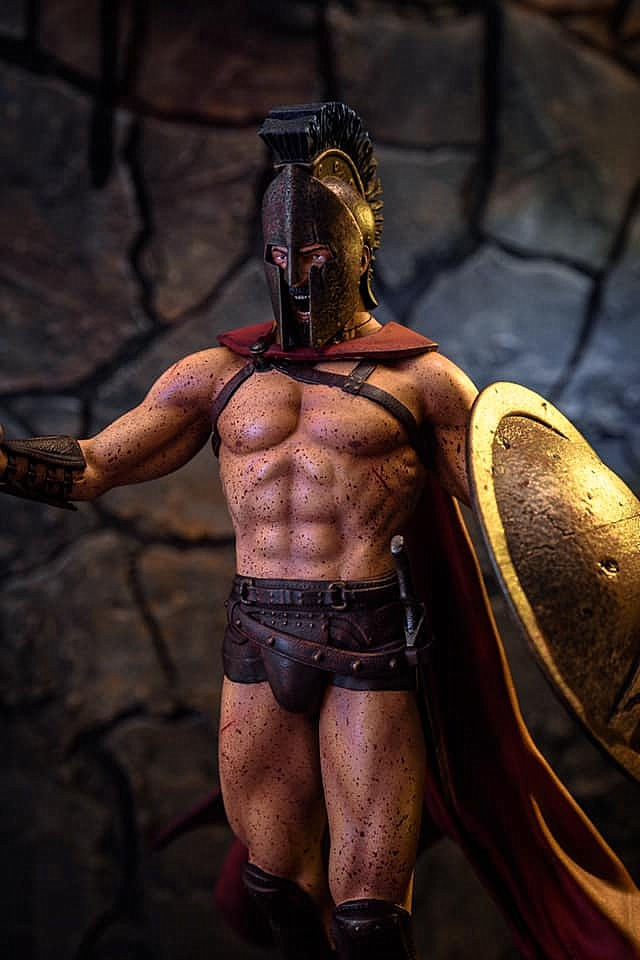 Küçük resim: Kral Leonidas 300 Spartalı Boyalı Figür 20 Cm (Büyük Boy)