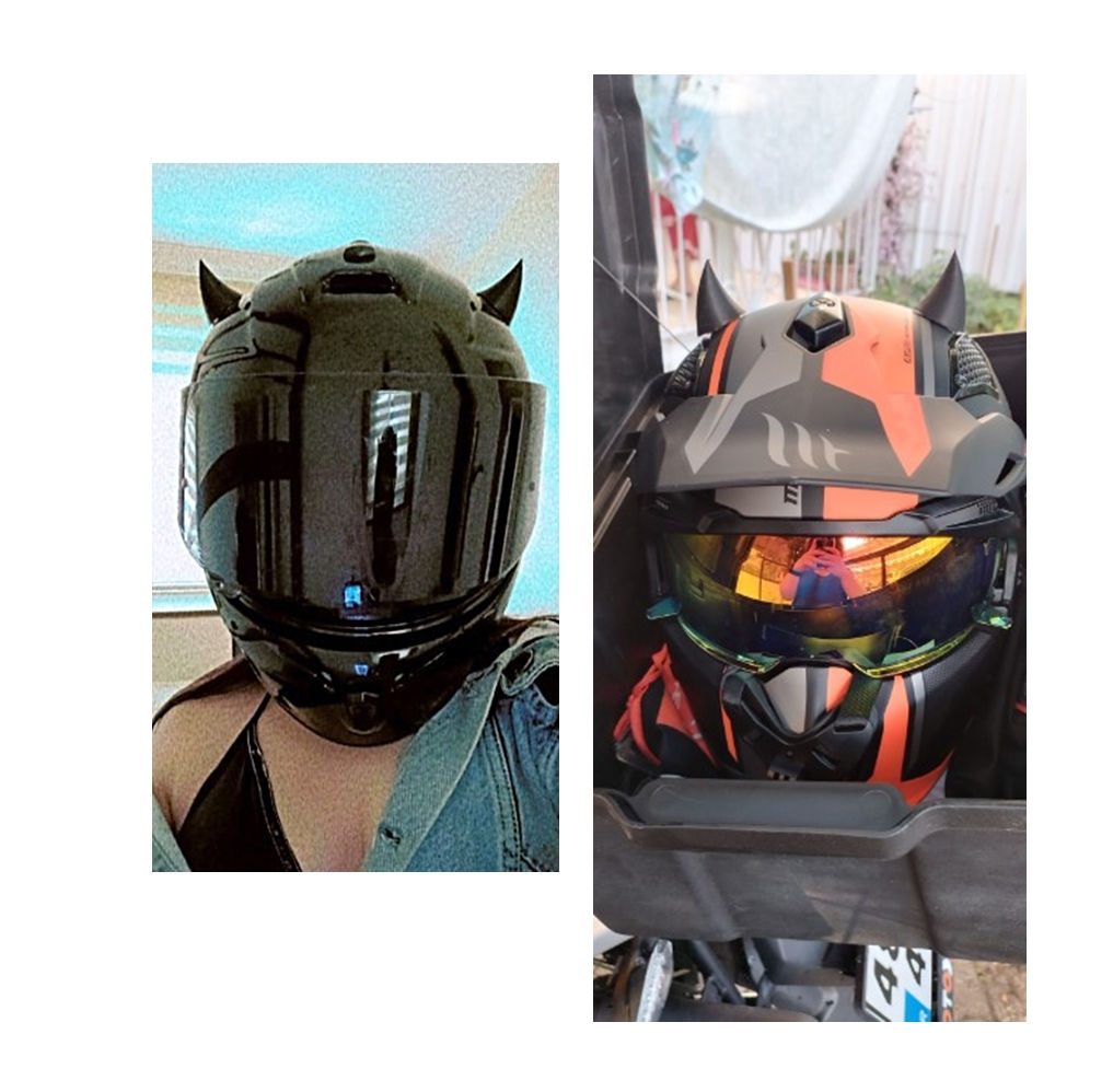 Kask Boynuzu Kask Aksesuarı Sağ Sol Takım (1. SINIF ÜRÜN)