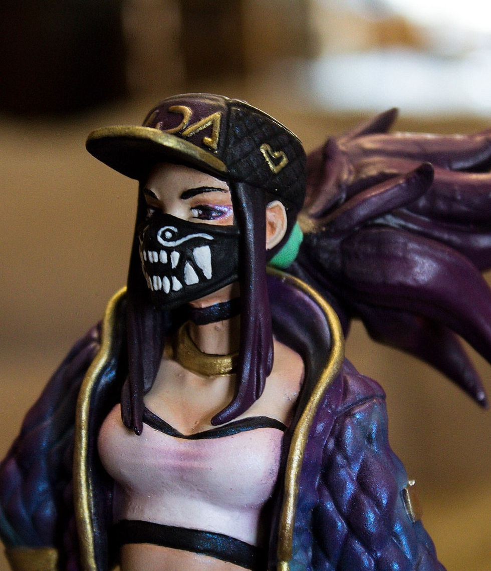 Küçük resim: Kda Akali Boyalı Figür 20 Cm (Büyük Boy)