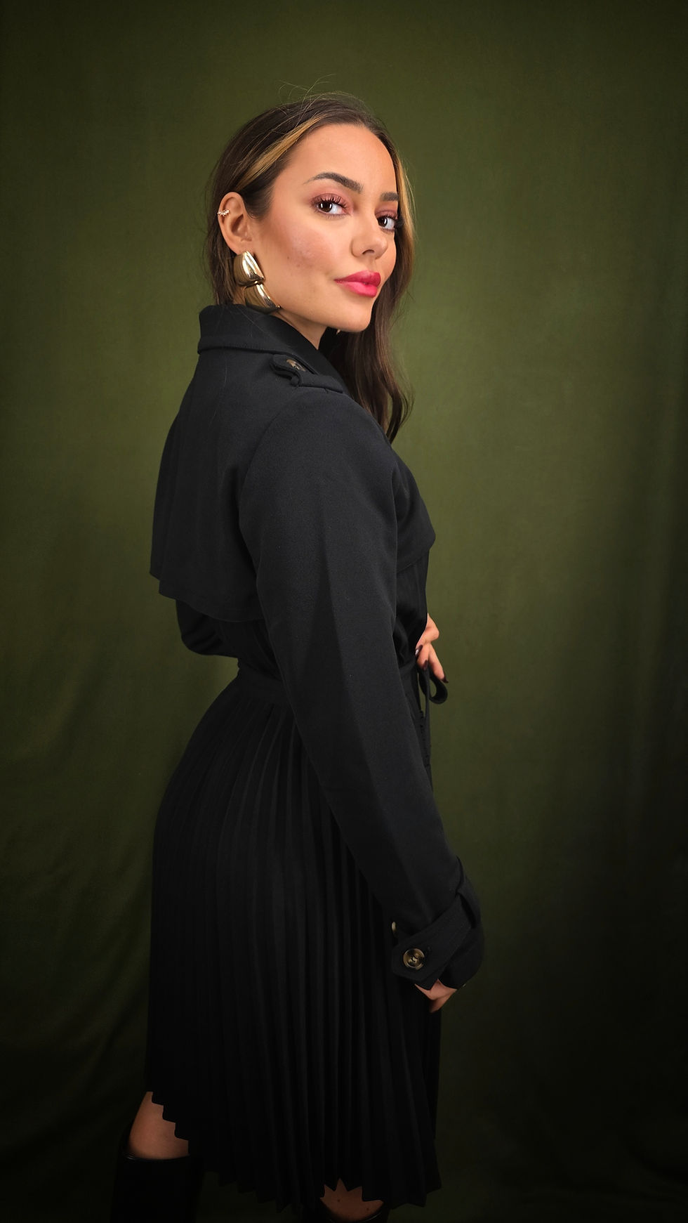 Miniature : Robe Trench plissée