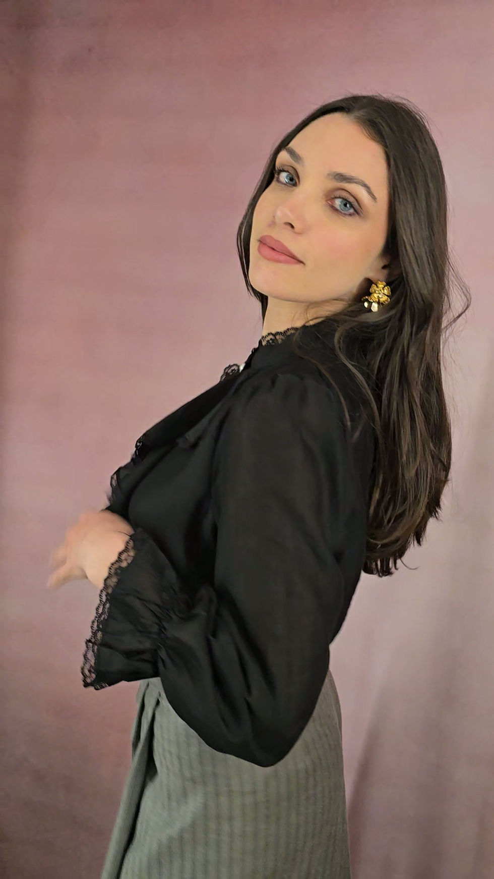 Miniature : Pantalon Palazzo mastic