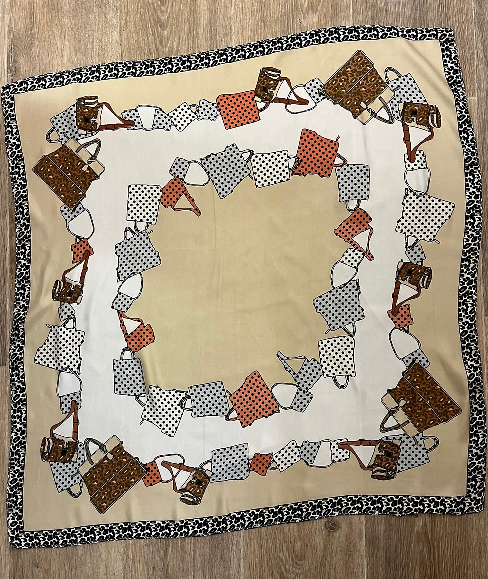 Miniature : Foulard soie Mademoiselle 65/65