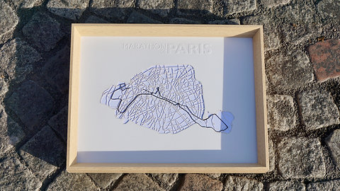 Marathon de Paris en relief