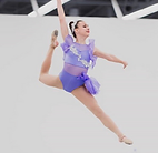 contemporary dancer jumping at an omaha dance studio's showcase