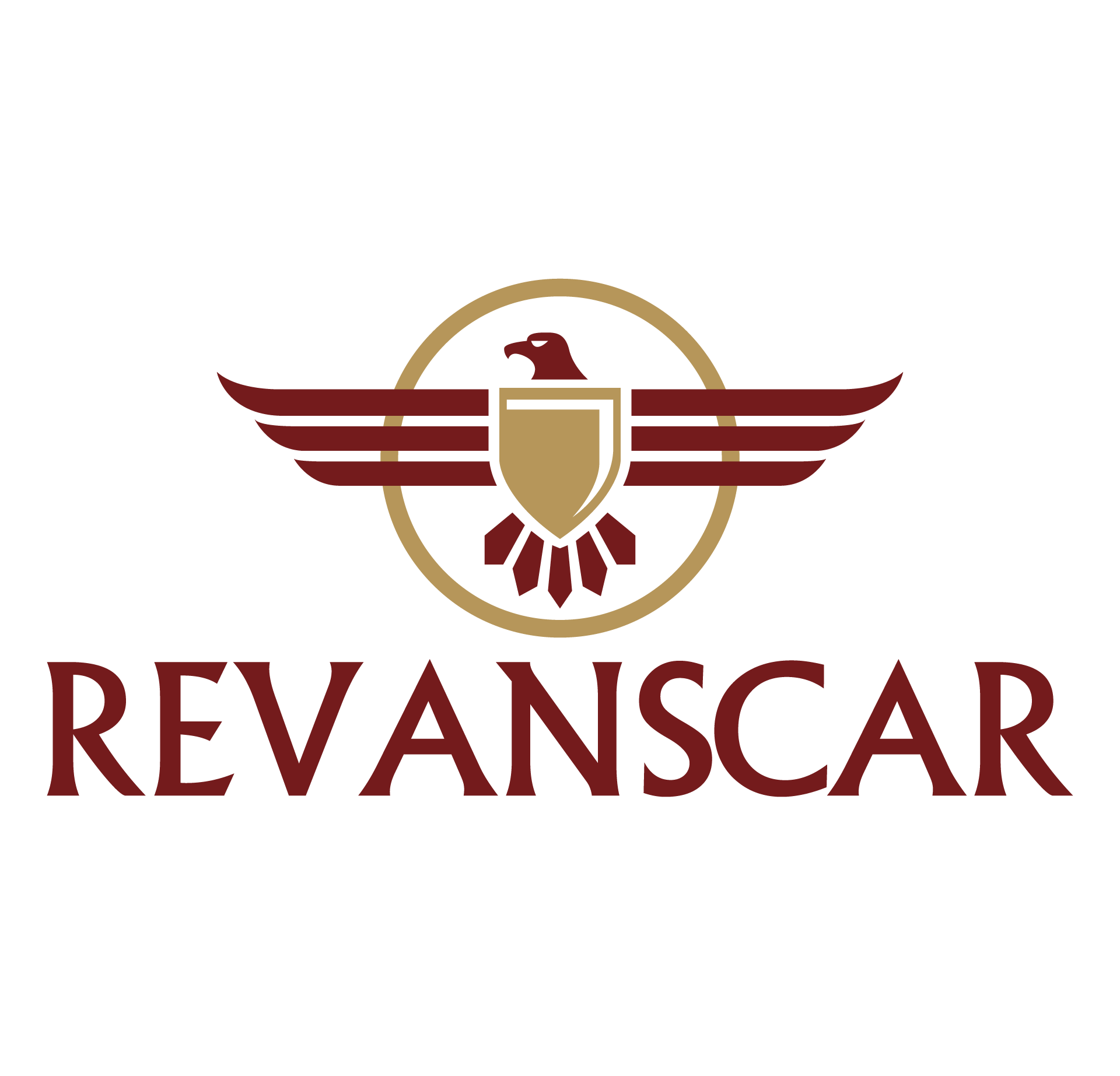 logotipo da revanscar com uma águia e um escudo no peito