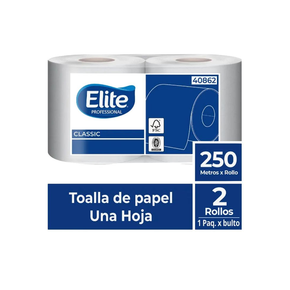 Toalla de papel Elite 250 m x 2 un