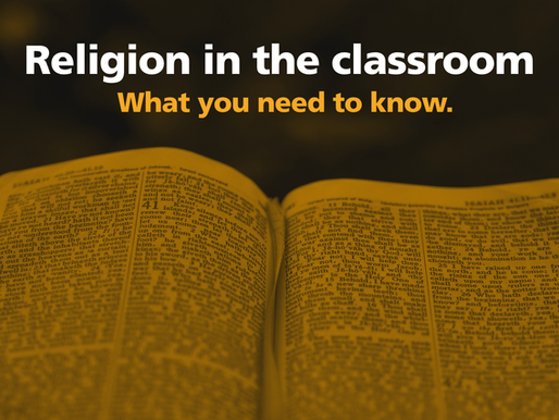The Bible in classrooms: what comes next?