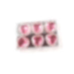 Thumbnail: Edible Diamond-Framed Hearts, 27mm