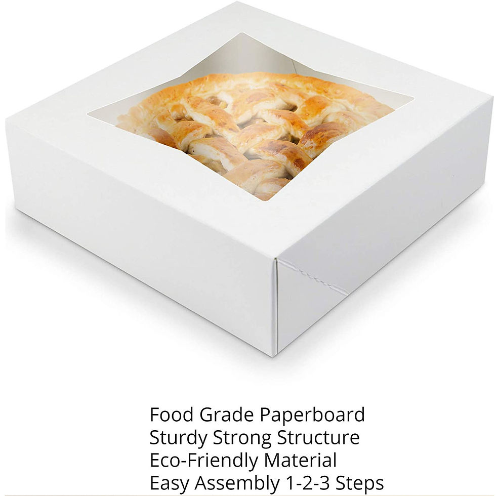 Thumbnail: O'Creme White Pie Box, with Window, 2.5" Deep