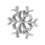 Thumbnail: O'Creme Cast Aluminum Snowflake Rosette Iron Mold