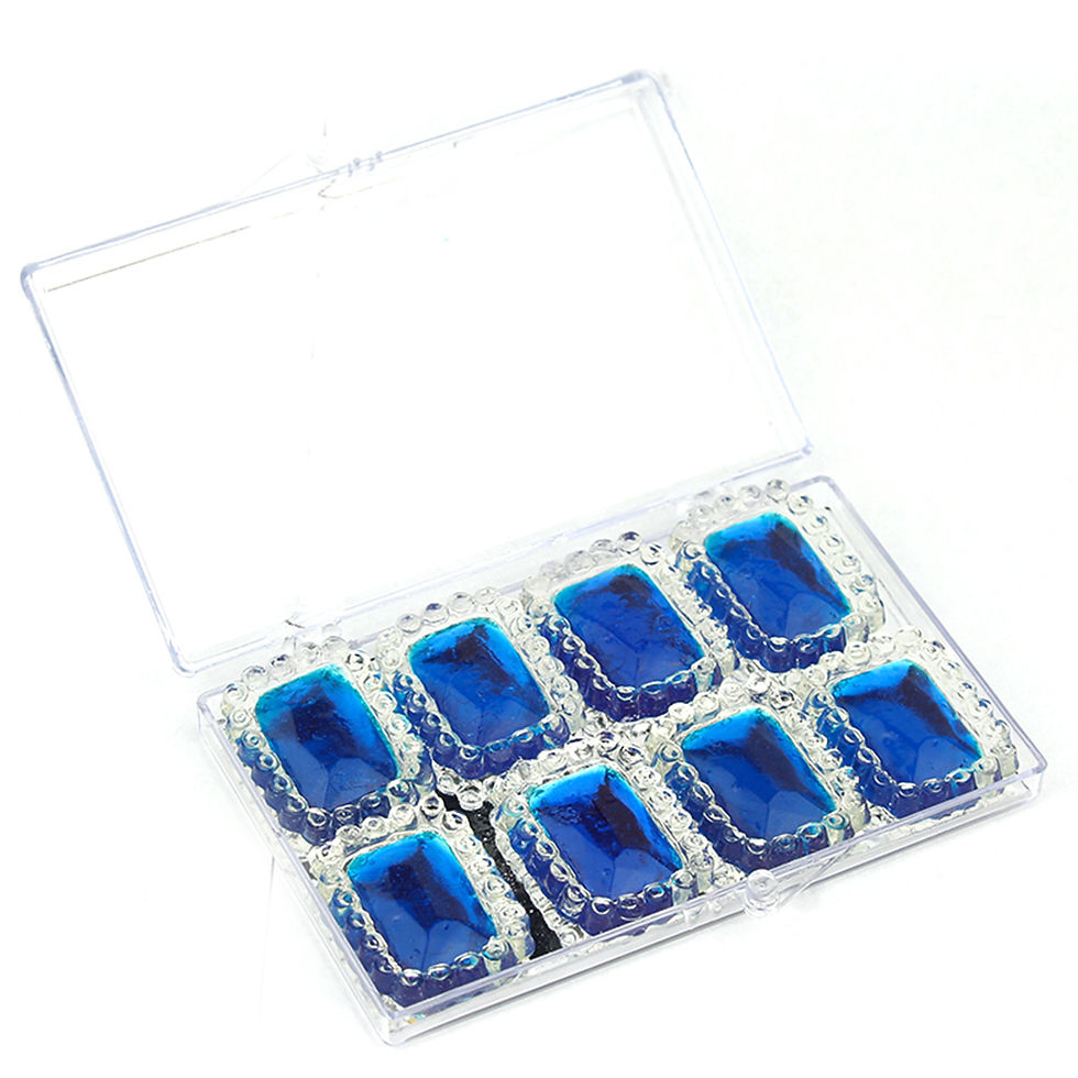 Thumbnail: Edible Diamond-Framed Rectangle Gems, 8 Pieces