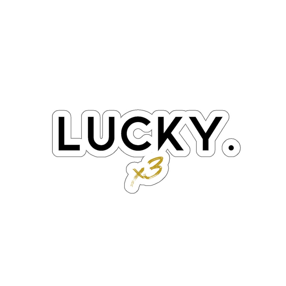 Thumbnail: CLEAR LUCKY STICKER 4