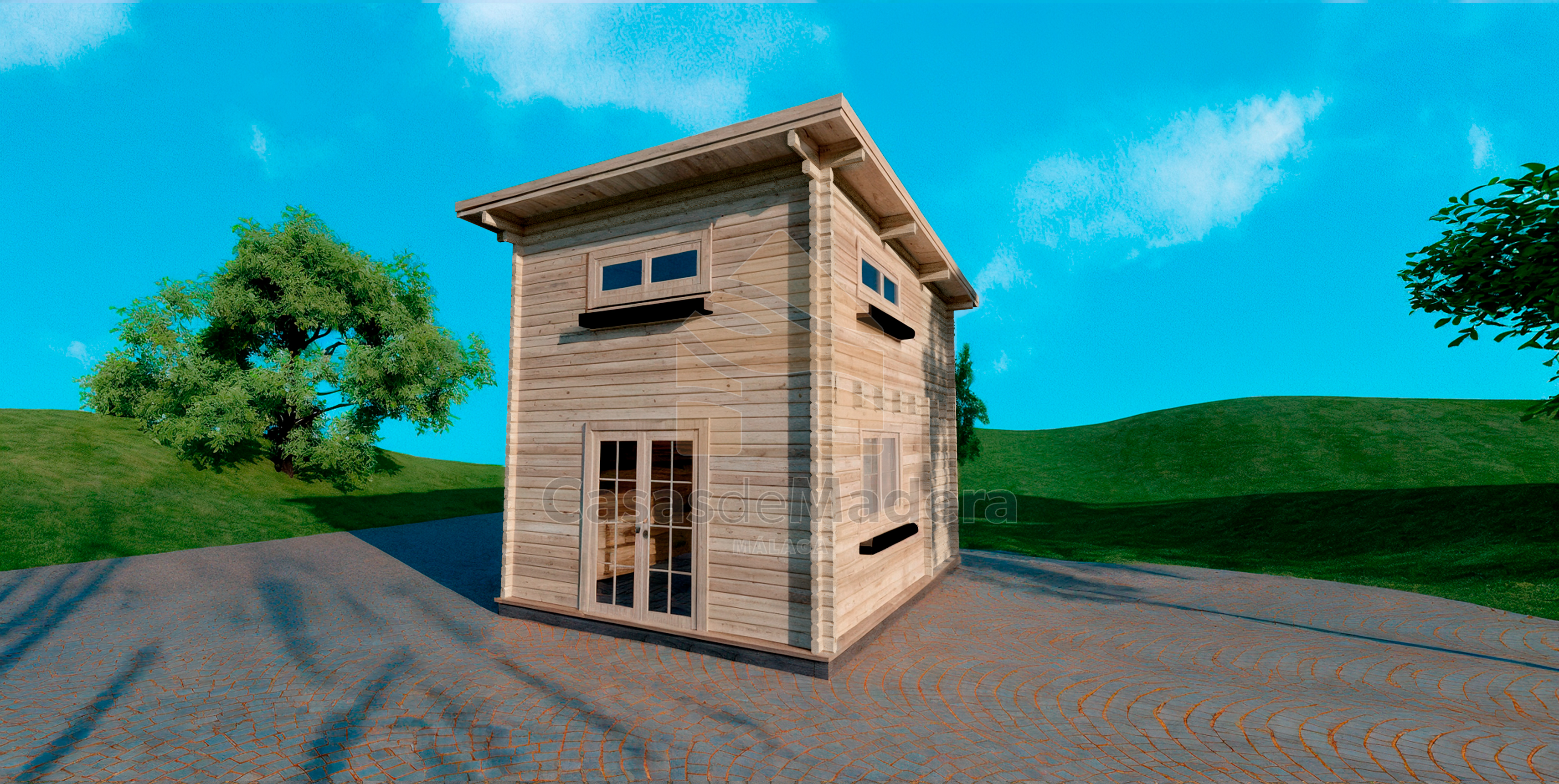 Casa prefabricada Cabaña prefabricada de madera Archidona TP de Casas de Madera Málaga