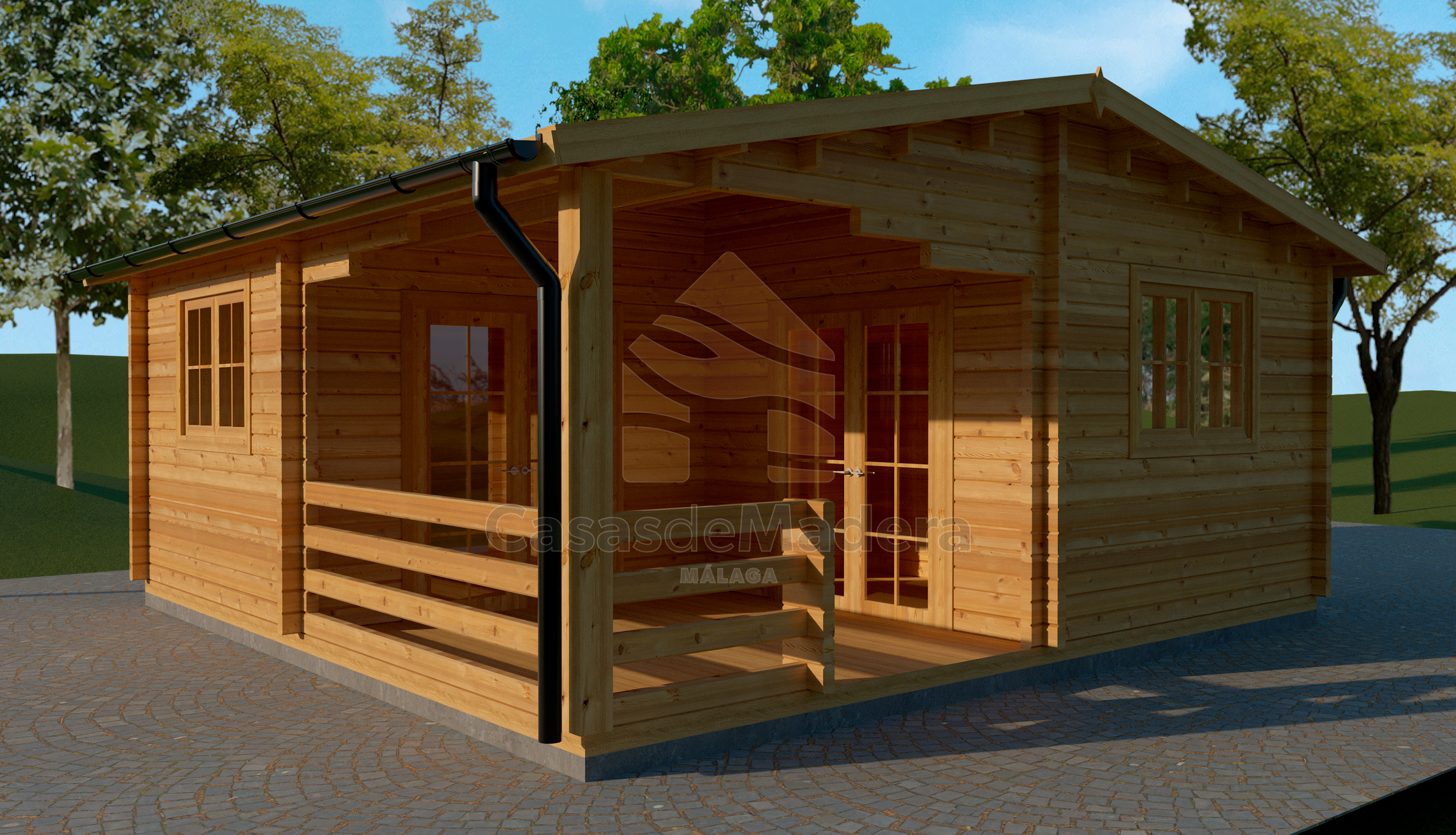 Casa prefabricada Cabaña prefabricada de madera San Pedro de Casas de Madera Málaga