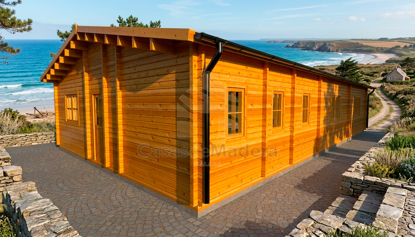 Casa de madera en kit modelo Casares