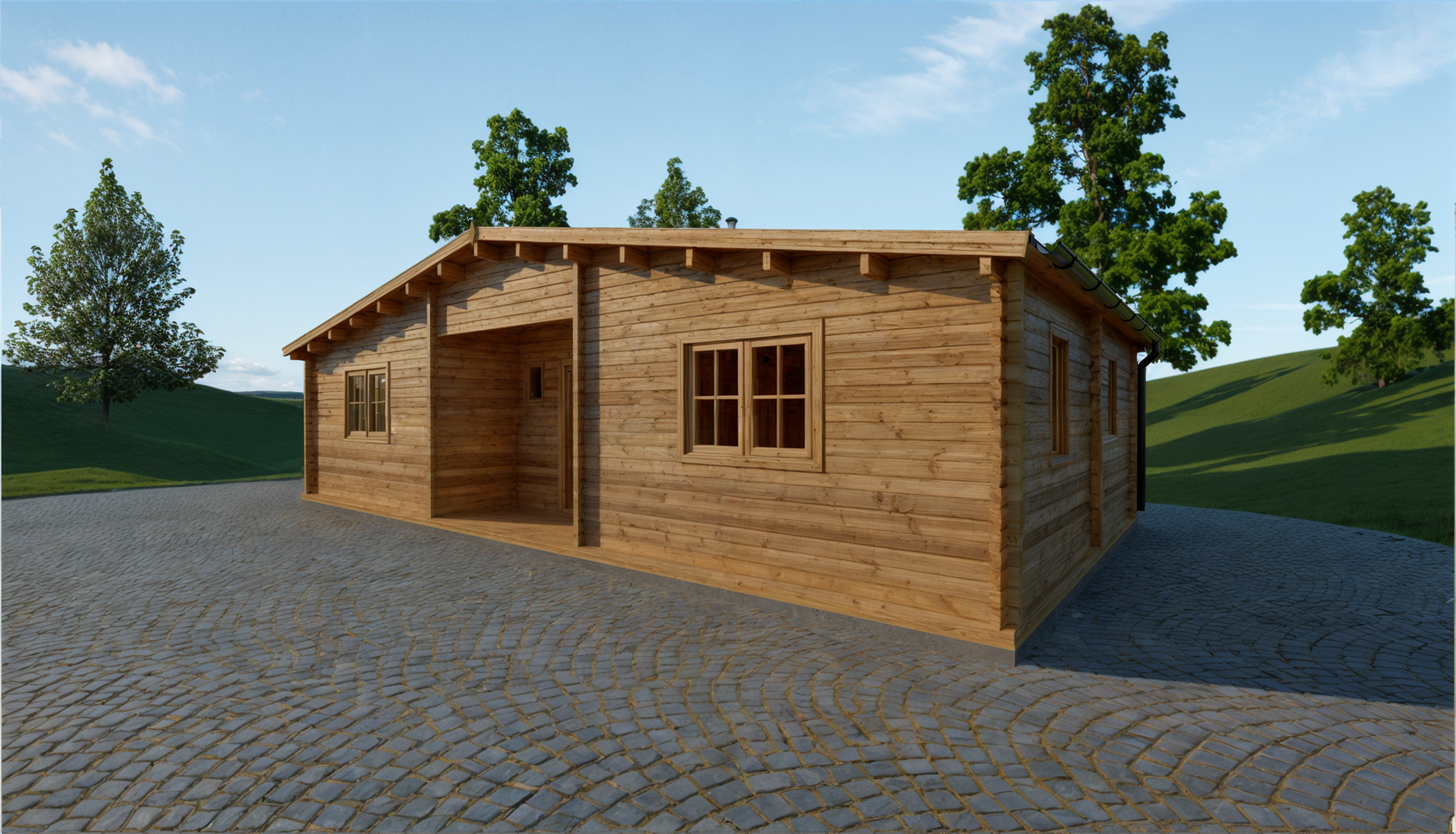 Casa de madera en kit modelo Manilva
