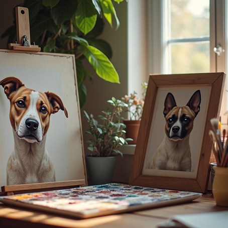 The Creative Process at Ali's Art Studio: Bringing Your Beloved Pets to Life
