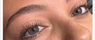 lash lift and brow wax