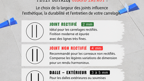 Quelle largeur de joint choisir pour votre carrelage ?
