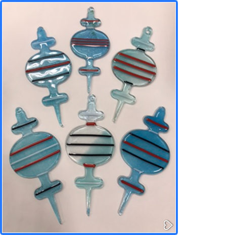 Fused Glass Ornaments