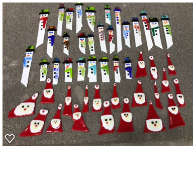 Mini snowmen and santas