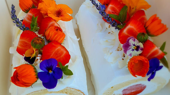 Strawberry Swiss Roll (Whole - approx. 10 to 12 slices)