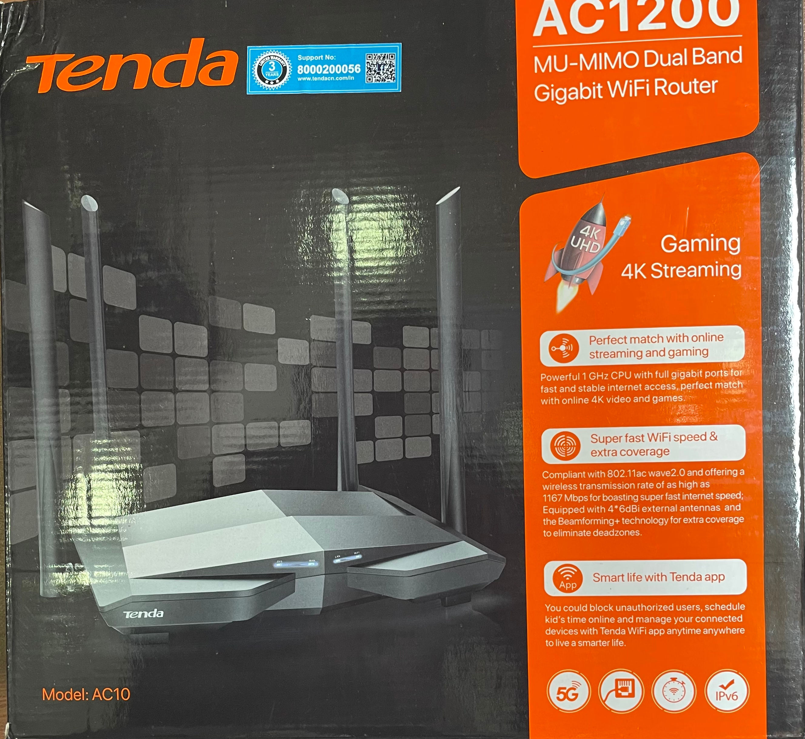 Tenda MU-MIMO Dual Band Gigabit WiFi Router