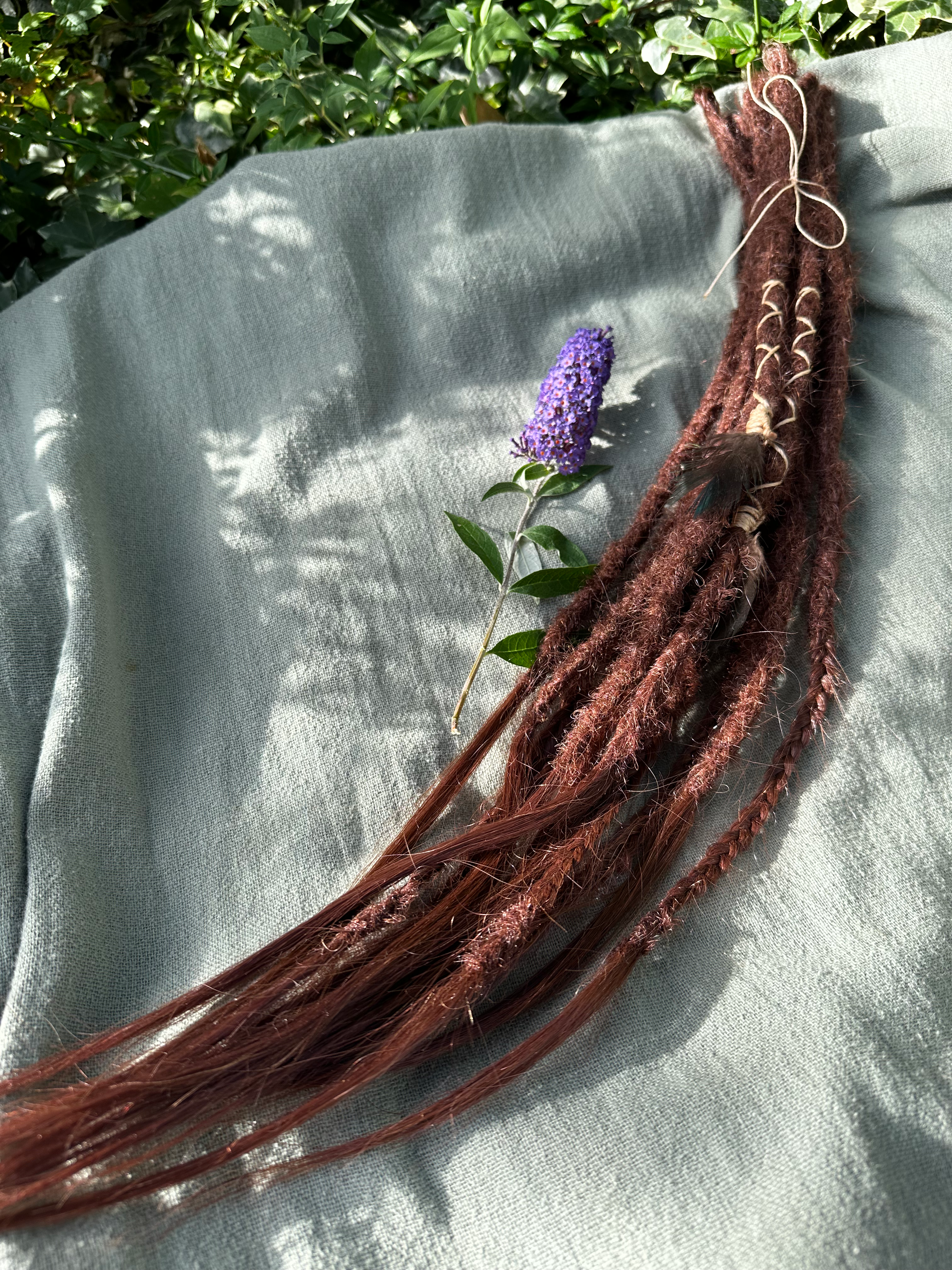 Handmade Human Hair Dreadlock Extensions, up to 22inch 