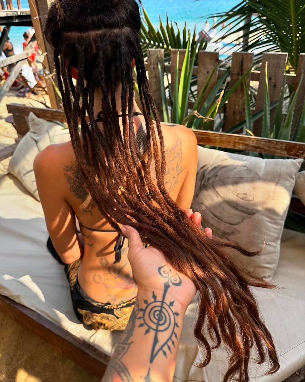 Thumbnail: Handmade Human Hair Dreadlock Extensions, up to 22inch 
