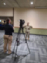 Minot Air Force Base talking with the Military and Civilian mothers about Child Care Issues 2022