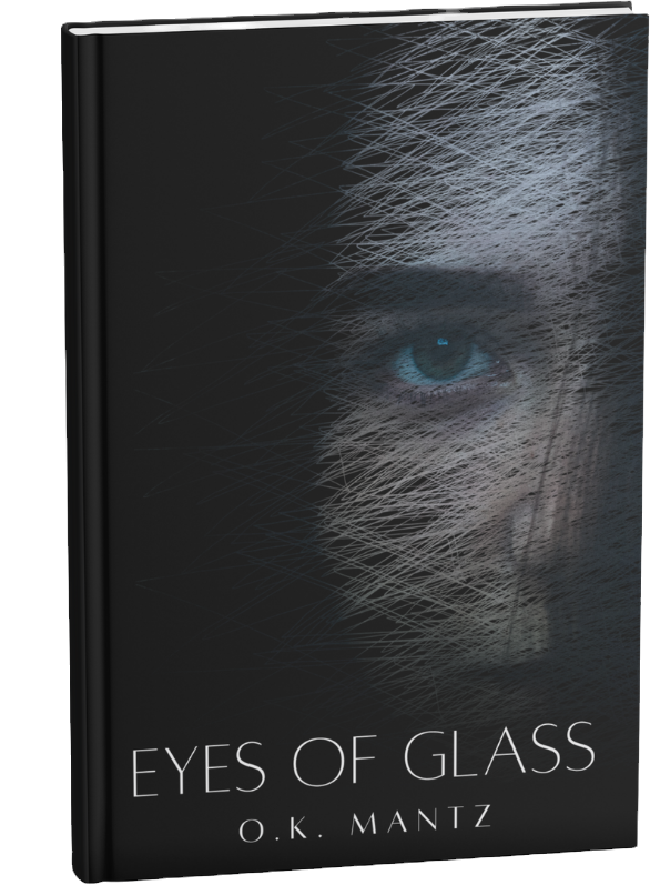 Horror thriller drama fiction novel "Eyes of Glass" cover image published on Amazon