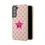 Thumbnail: "That's Hot" pink star and flame patterned biodegradable phone case