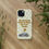 Thumbnail: Wavy green check patterned biodegradable phone case with "Hocus Pocus There's Pizza On Your Focus" text