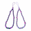 Thumbnail: Purple and green beaded phone straps with grape charms