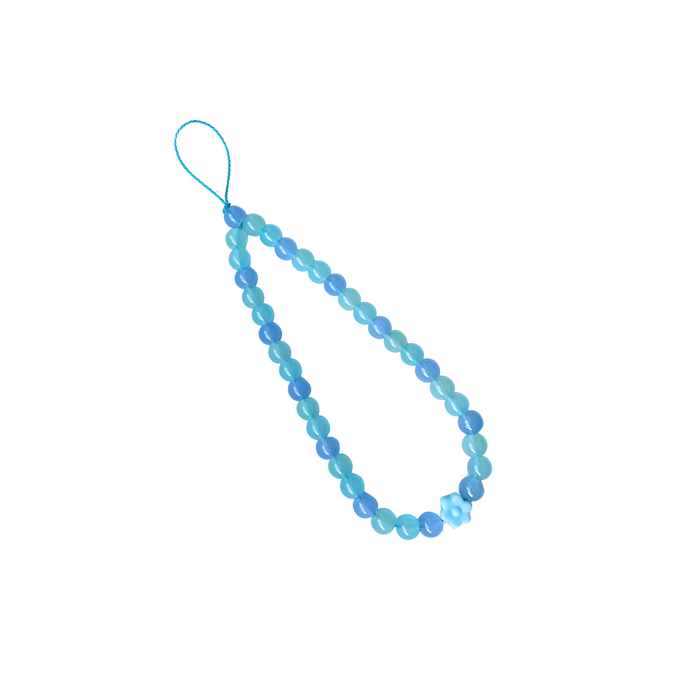 blue glass bead