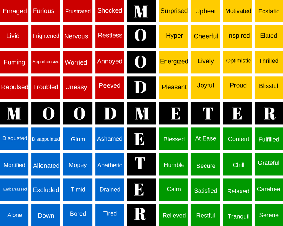 Mood Meter - thanks to HealthyChaps for the image