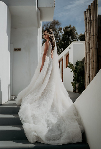 Bride wearing a bridal gown from Bridal and Formal Boutique