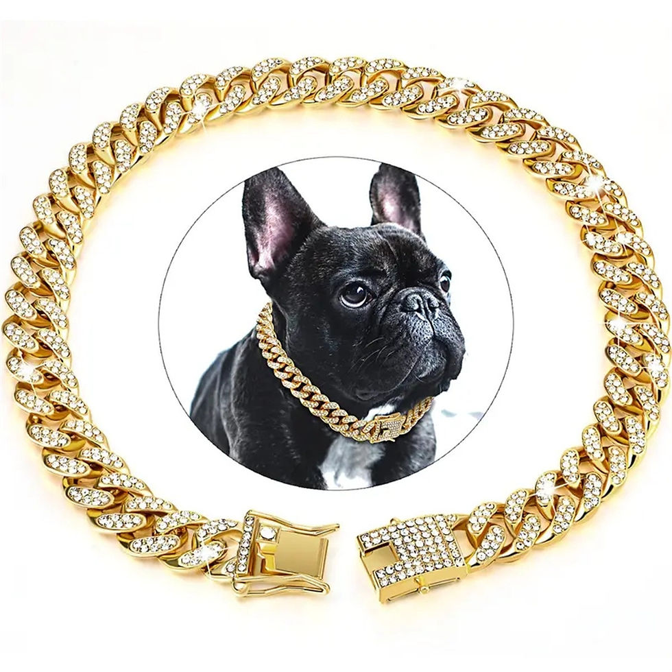 Thumbnail: Hip Hop Cuban Chain Dog Collar with Diamond