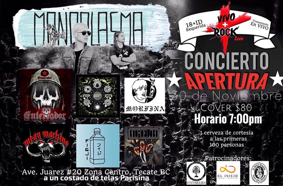 Concierto Apertura/ Plasma+Bandas Invitadas