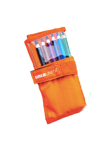 Rotolo Arancione 24 pastelli Tinta Unita Classic