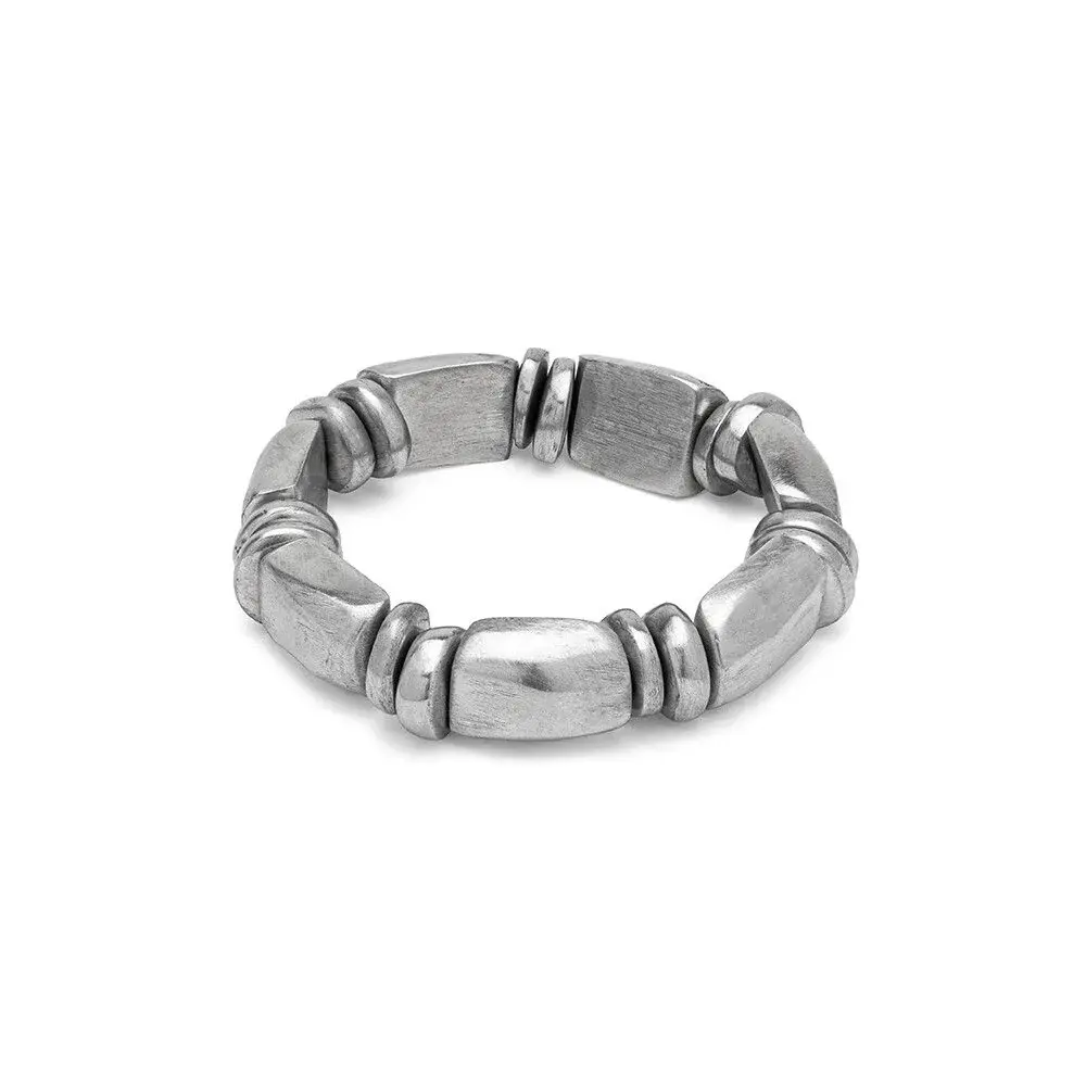 BRACCIALE ELASTICO 7 RETTANGOLI E RONDELLE Vestopazzo AL01172