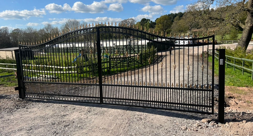 Miniatura: Metal iron gates