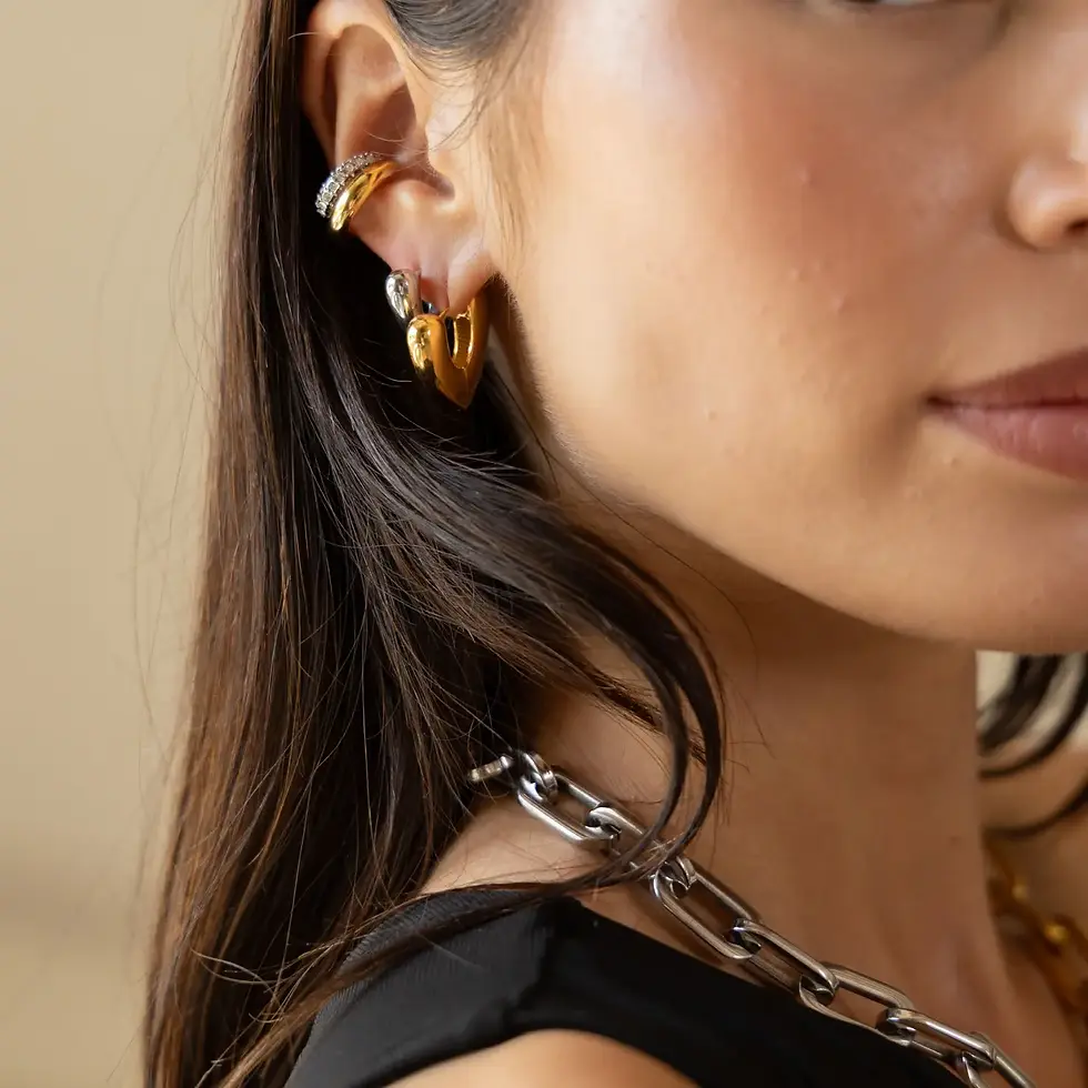 Thumbnail: Kendall Two Tone Ear Cuff