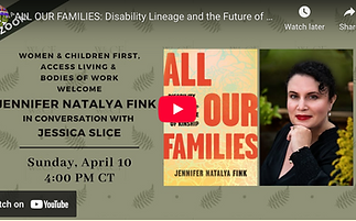ALL OUR FAMILIES book launch