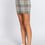 Thumbnail: Check Jacquard Sweater Mini Skirt        