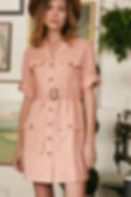 Thumbnail: Drop Shoulder With Saist Tie Belted Dress